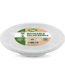 5 stk Store Dype Gjenbrukbare Plastikkskåler 25x5,5 cm