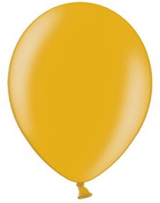 10 stk 27 cm - Metallisk Guldfarvet Balloner