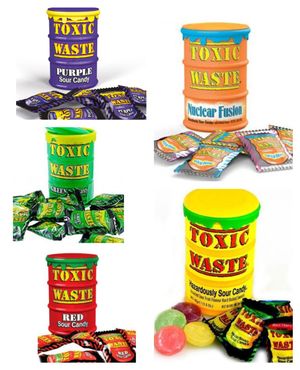 Taste Them All - Toxic Waste Supersurt Slik - Fem Smage - Pakketilbud