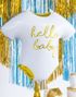 Hvit Baby Romper/Body Figurballong 51x35 cm