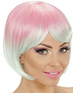 Rosa og Turkis Deluxe Bob Paryk - Kan Styles!