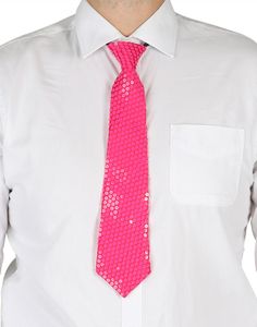 Rosa Neon Slips med Paljetter