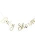 Gullfarget Baby Shower Banner 150 cm - Oh Baby