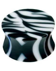 Storm - Hvid og Sort Piercing Plug