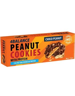 4Balance Protein Peanut Choco Cookies - Kiks med Chokolade og Nødder 96 gram