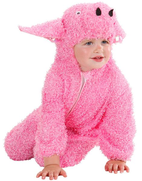 Sød Rosa Gris - Kostume til Baby