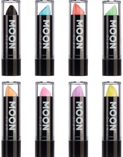 VÆLG BLANDT 8 FARVER - Pastelfarvet Neon UV/Blacklight Læbestift
