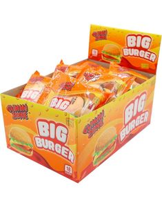 18 stk Gummi Zone Stor Vingummi Burger - Hel Eske