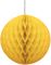 Gul Honeycomb Ball Vælg Størrelse 10-40 cm