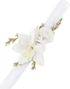 Hvitt Armbånd / Corsage med Blomster