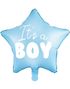 Its a Boy - Blå Stjerneformet Folieballon 48 cm