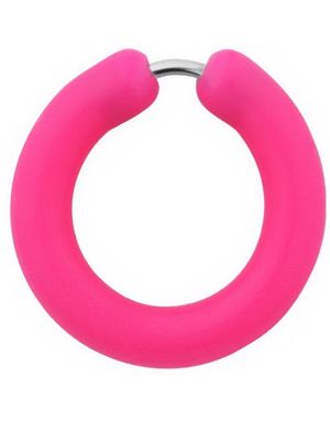 Silikone Pink Circle - Fake Piercing