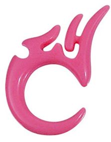 Rosa Dragon Claw Expander Ørepiercing i Akryl 3 mm
