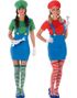 Mario og Luigi Inspireret Parkostume til Kvinder