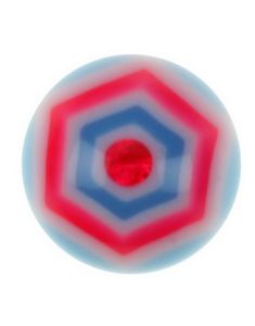 Hexagonal - Lyseblå Akrylkugle