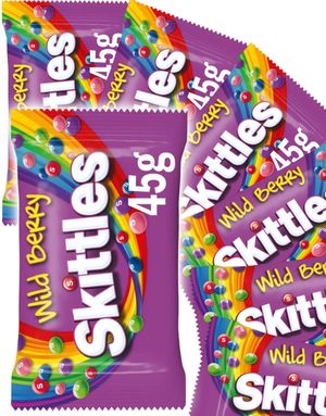 36 stk Skittles Wild Berry - Tyggeben med Forskellige Bærsmag - Hel Kasse 1,62 kg