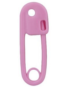 Sikkerhedsnål 1.6 mm - Rosa Ørepiercing