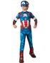 Lisensiert Captain America Kostyme til Barn - 7-8 År 