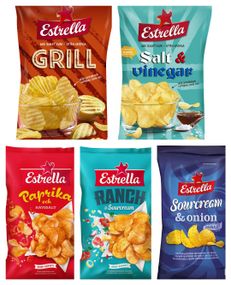 Taste Them All - Estrella Kartoffelchips - Fem Smage - Pakketilbud