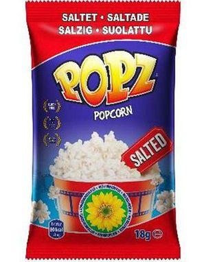 Pose med Popz Saltet Popcorn