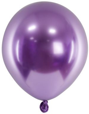 50 stk Glossy Lilla Ballonger 12 cm