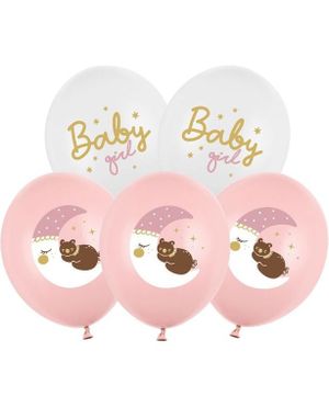 50 stk 30 cm - Baby Girl Ballonger Miks