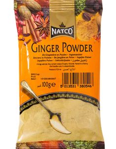 Ginger Powder / Finmalt Ingefær - NATCO 100 gram (Kina)