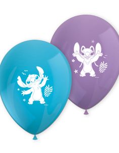 8 stk Ballonger - Stitch & Angel