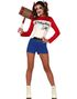 Crazy Harlequin - Harley Quinn Inspirert Kostyme til Dame - Strl Large