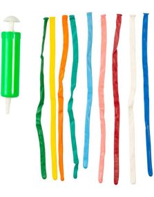 20 stk 70 cm Fargerike Figurballonger med Pumpe