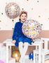 Happy Birthday - Blomstrete Folieballong 35 cm