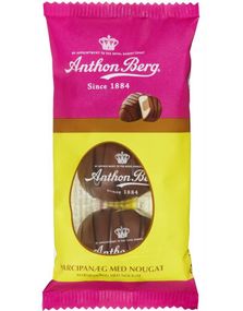 3 stk Anthon Berg Marsipanegg med Nougat 90 gram