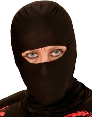 Sort Ninjamaske til Voksen