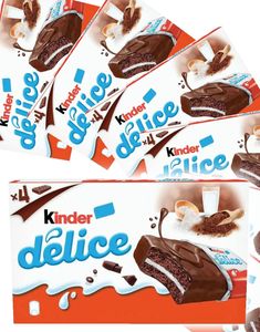 24 stk Kinder Delice Sponge Cake med Melkefyll - Hel Eske
