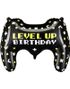 Svart Kontrollerformet Folieballong 72x52 cm - Gamer Party