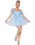Frosted Organza Babydoll - Blå Kostymekjole til Dame - Large