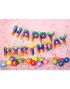 Happy Birthday - Regnbuefarget Folieballonger 35 cm