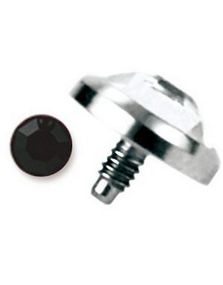 Single Black Diamond - Titan Dermal Anchor Kugle