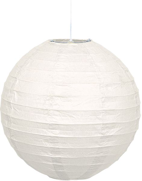 1 stk Hvid Papirlanterne 25 cm