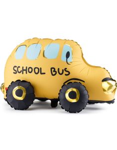 Skolebuss Folieballong 36x66 cm