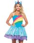 Rainbow Enhjørning - Enhjørningkostume til Dame 3 Dele