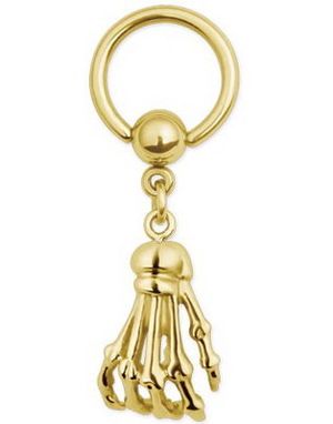Dead Hand Gold BCR Piercing - 1,6 x 10 mm