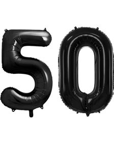 50 år balloner - 35 cm sort
