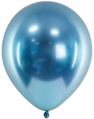 50 stk 30 cm - Glossy Blå Ballonger