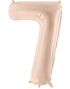 Tallet 7 - Beige Stor Folieballong 72 cm