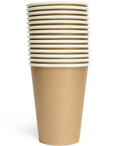 14 stk Gullfargede Pappkrus 210 ml