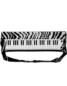 Zebramønstret Oppusteligt Keyboard Piano - 57 cm