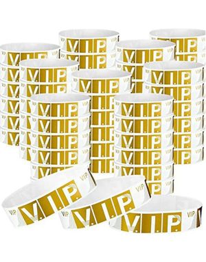 100 stk Festival armbånd / Entré armbånd - VIP Guld