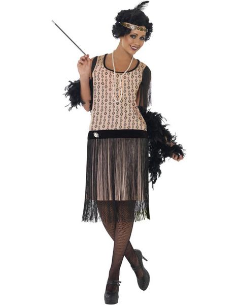 Komplet 1920'er Flapper Kostume