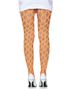 Orange 80-talls Tights m/ Store Ruter